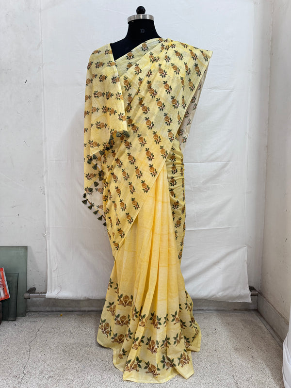 Sadabahar Gulaab Buttah Saree