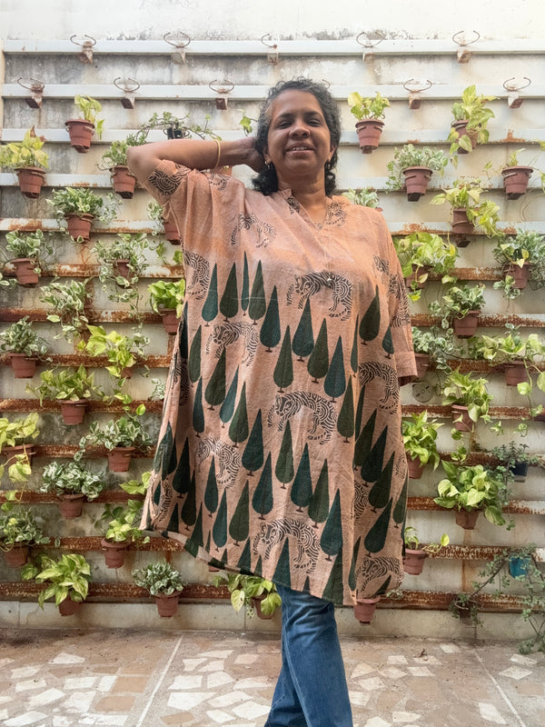 Jungle theme Autumn Caftan